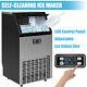100lbs Commercial Ice Maker Built-in Ice Cube Machine Stainless Steel Restaurant