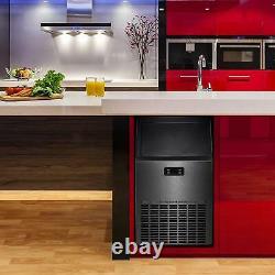 100 Lbs/24H Built-in Commercial Ice Maker Stainless Steel Bar Restaurant Machine