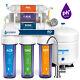 10-stage Ro Reverse Osmosis Alkaline Ph+ Water Filter System Clear Gauge 50 Gpd
