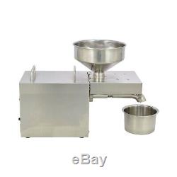 110V Commercial Automatic Oil Press Stainless Steel Extraction Machine Oil New
