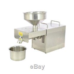 110V Commercial Automatic Oil Press Stainless Steel Extraction Machine Oil New