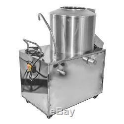 110V Commercial Automatic Potato Peeler Washer Potato Peeling Washing Machine