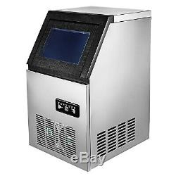 110lbs Ice Cube Maker Commercial Stainless Steel Undercounter Machine Air Cooled