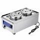 1200w Commercial Food Warmer With Dual 7l Pots Countertop Steam Soup Kitchen