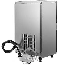 121Lbs Commercial Ice Maker Ice Machine Clear Ice Cube 55Kg Water Filter 28lbs