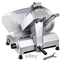 12 Commercial SS Blade Meat Slicer Electric Cheese Veggies Deli Food Cutter 270
