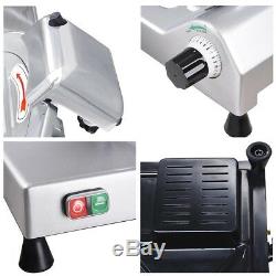 12 Commercial SS Blade Meat Slicer Electric Cheese Veggies Deli Food Cutter 270