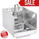 12 X 16 Wall Mount Nsf Hand Wash Sink Commercial Restaurant Stainless Steel