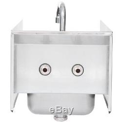 12 x 16 Wall Mount NSF Hand Wash Sink Commercial Restaurant Stainless Steel