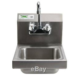 12 x 16 Wall Mount NSF Hand Wash Sink Restaurant Stainless Steel Commercial