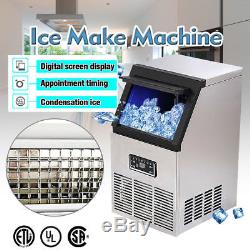 132LB Built-In Stainless Steel Commercial Ice Maker Ice Cube Machine Restaurant