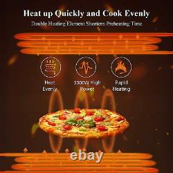 14 Commercial Pizza Oven Countertop Stainless Steel Electric Double Pizza Oven