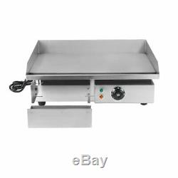 1500W 110V 22 Commercial Stainless Steel Electric Griddle Grill Home BBQ PlateY