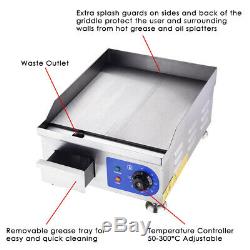 1500W Commercial Thermomate Electric Griddle Grill BBQ Plate Countertop 14