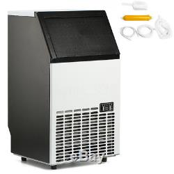 150Lbs 220V Commercial Ice Maker Machines Cube Stainless Steel Bar Restaurant SH