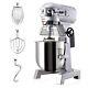 15qt Commercial Dough Food Mixer Gear Driven 600w Stainless Steel Pizza Bakery