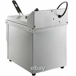 15 Lb. Electric Deep Fryer Commercial Countertop Basket French Fry Medium-Duty