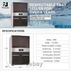 160LBS Built-in Commercial Ice Maker Stainless Steel Undercounter Ice Cube Maker