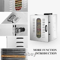 16 Layer Tray Commercial Food Dehydrators 1200W Stainless Steel Drying Machine