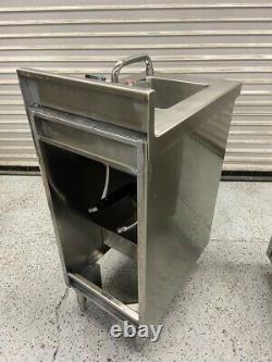 16 Stainless Steel Hand Wash Sink Cabinet & Faucet Heavy Duty Commercial #7334