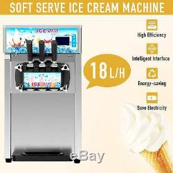 18L/H Commercial Soft Serve Ice Cream Maker Stainless Steel Ice Cream Machine