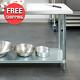 18-gauge Stainless Steel Work Table With Undershelf 18 X 60 Commercial Kitchen
