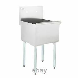 18 x 18 x 13 Stainless Steel Commercial Utility Sink Prep Hand Wash Laundry