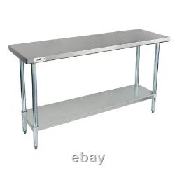 18 x 60 Stainless Steel Work Prep Shelf Table Commercial Restaurant 18 Gauge