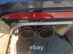 1Pair Matte Carbon Fiber Car Stainless Steel Exhaust Pipe Tail Muffler Dual Tips
