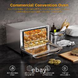 1/4 Size Commercial Stainless Steel Countertop Electric Convection Oven 21L/23QT