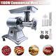 1.5hp Commercial Electric Meat Grinder 1100w Stainless Steel 550lbs/h Heavy Duty