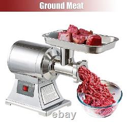 1.5HP Commercial Electric Meat Grinder 1100W Stainless Steel 550lbs/h Heavy Duty
