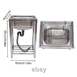 1 Compartment Commercial Kitchen Sink Stainless Steel
