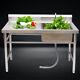 1 Compartment Stainless Steel Commercial Kitchen Cater Prep Table & Utility Sink