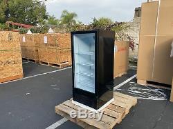 1 Door Glass Cooler Commercial Refrigerator Merchandiser Beverage Cooler