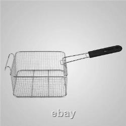 20L Commercial Electric Deep Fryer Basket Chip Cooker Stainless Steel Kitchen