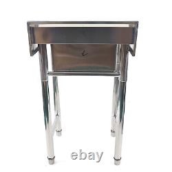 20'' Commercial Sink Stainless Steel Tub Mop Sink With Legs Cafe Laundry Trough