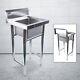 20 Wide Commercial/home 304 Stainless Steel Kitchen Utility Sink Durable New