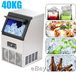 220V Commercial Ice Maker Machine Stainless Steel Drinking Bar Restaurant