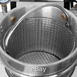 2400W Commercial 16L Stainless Steel Electric Pressure Fryer Countertop Chicken