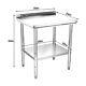 24 30 48 60 Kitchen Work Table Stainless Steel Commercial Food Prep Table