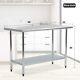 24 36 48 60 Kitchen Work Table Commercial Stainless Steel Food Prep Table