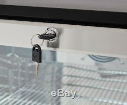 24 Stainless Steel Commercial Glass Door Back Bar Refrigerator