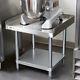 24 X 24 Stainless Steel Table Commercial Heavy Duty Equipment Work Mixer Stand