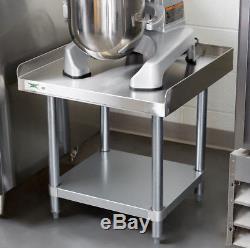 24 x 24 Stainless Steel Table Commercial Heavy Duty Equipment Work Mixer Stand