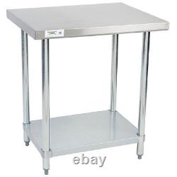 24 x 30 Stainless Steel Work Prep Shelf Table Restaurant Kitchen Commercial