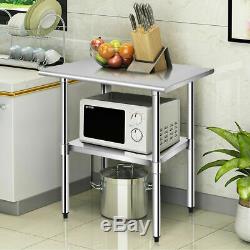 24 x 30 Stainless Steel Work Prep Table Commercial Kitchen Restaurant New