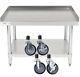24 X 36 Heavy Equipment Stand W Casters Stainless Steel Work Table Commercial