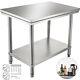24 X 36 Stainless Steel Kitchen Work Table Commercial Restaurant Table