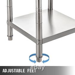 24 x 36 Stainless Steel Kitchen Work Table Commercial Restaurant Table